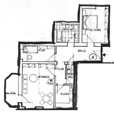 Wohnungsgrundriss