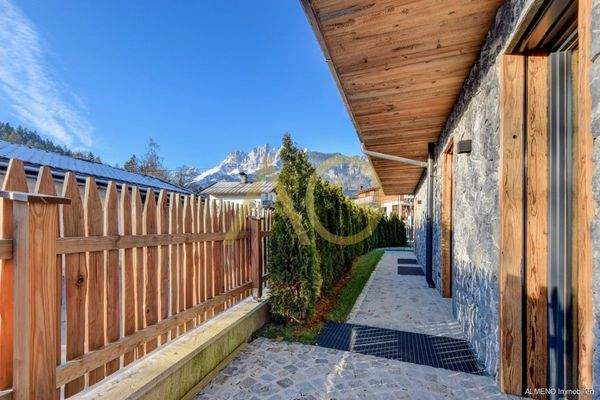 South Terrasse from Sleeping and Bathroom Alpine Luxury Experience- Your Exclusive Chalet in the Heart of Kitzbühel District 