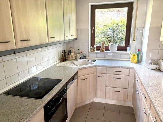 Küche mit Einbauküche