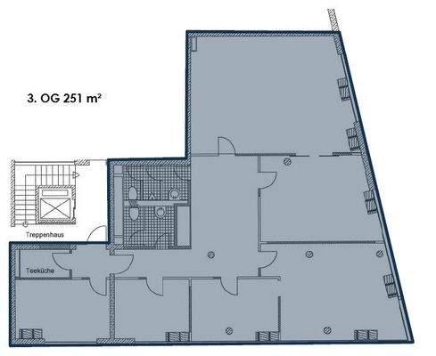 Grundriss 3 OG 250 m²