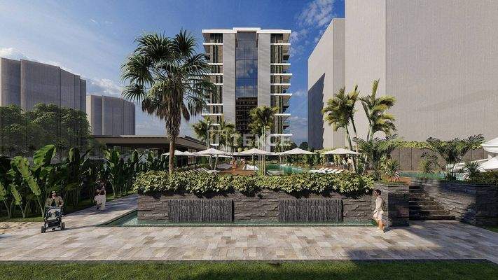 Seafront Real Estate with Views in a Complex in Alanya