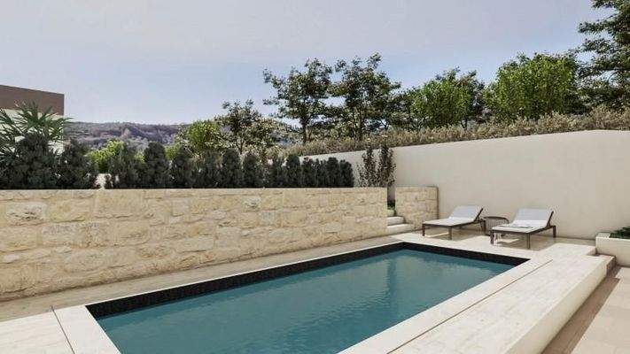 Kreta, Drakona: Neubau-Projekt! Einfamilienhaus mit Pool zu verkaufen