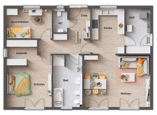 TCI V5 Grundriss Bungalow