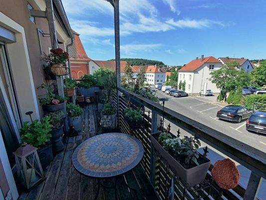 Blick vom Balkon im OG