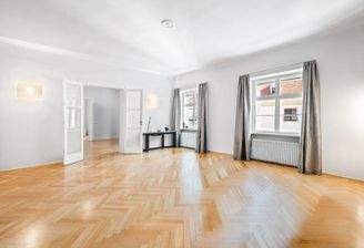 Wien-1.-Bezirk-Wohnung-Wohnbereich-grosszügig-lichtdurchflutet