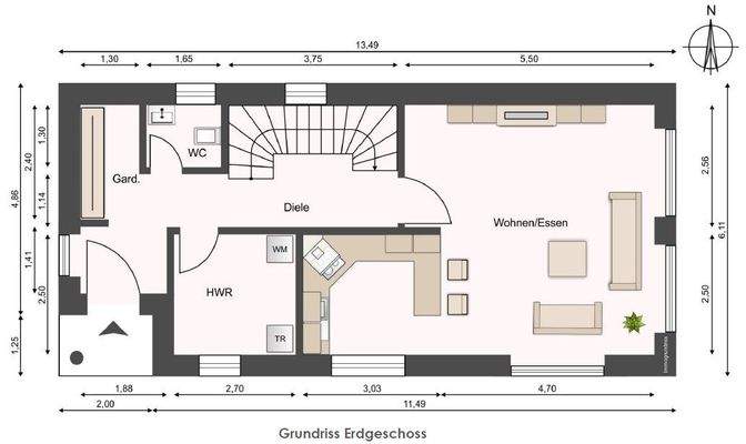 EFH Grundriss Erdgeschoss