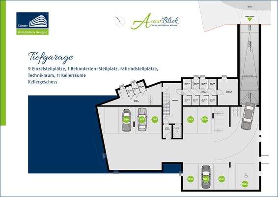 Grundriss Tiefgarage