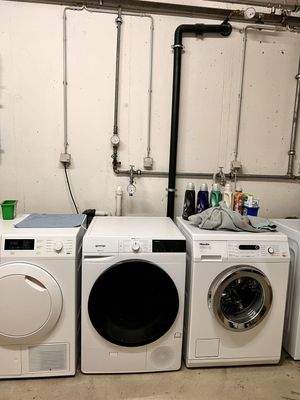 Platz für Waschmaschinen und Trockner