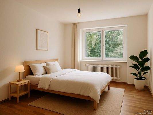 Schlafzimmer im Scandi-Chic