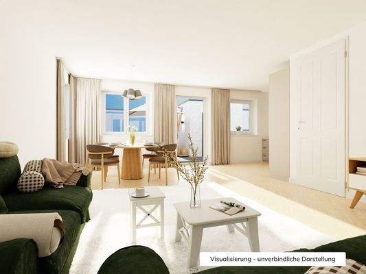 Visualisierung Blick zur Dachterasse