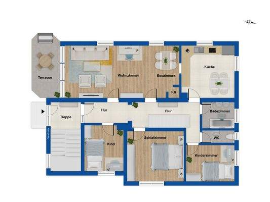 Grundriss - Erdgeschoss