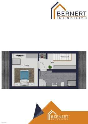 Grundriss visualisiert OG 1