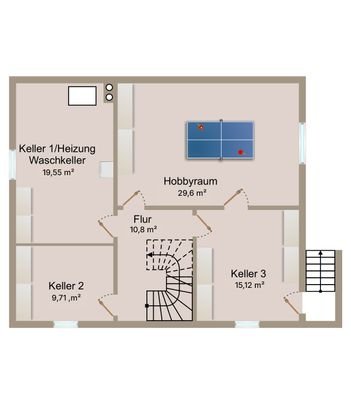 Grundriss Keller