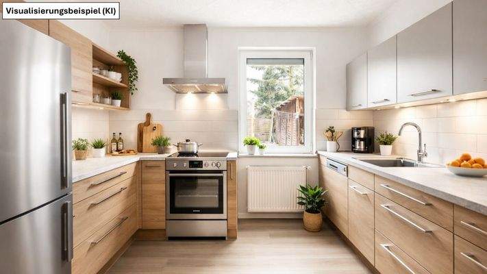 Beispielhafte Neugestaltung der Küche