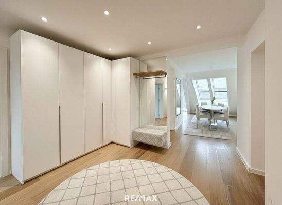 Vorzimmer KI Visualisierung Möglichkeit Durchgang zu schließen