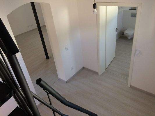 Vorraum: Blick von der Treppe