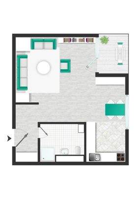 Grundriss Wohnung 2. OG