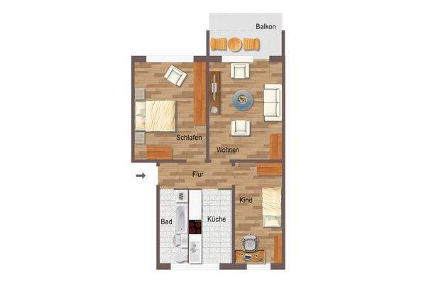 Weißenfels b. Leipzig | Beispielgrundriss