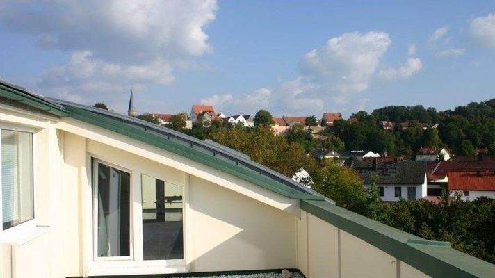 große Panorama Dachterrasse