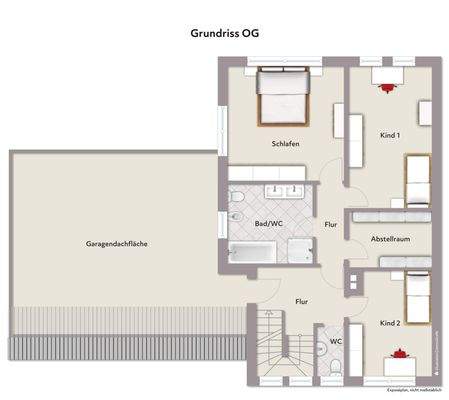 Grundriss OG -Wohnbeispiel-ohne Maßstab