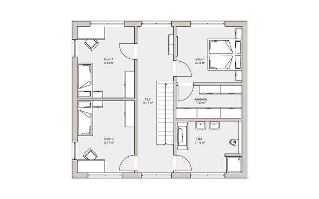 Grundriss Obergeschoss