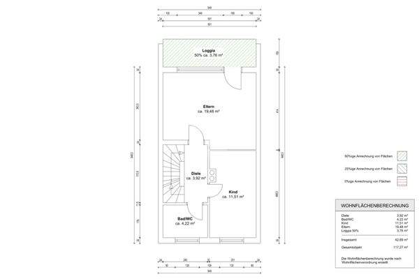 Grundriss Obergeschoss