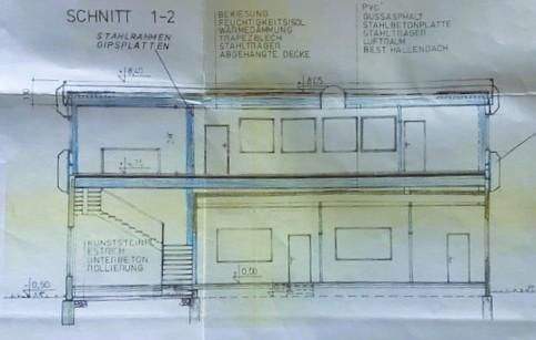 Schnitt Bürogebäude