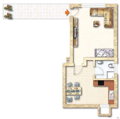 Grundriss-Wohnung Nr2