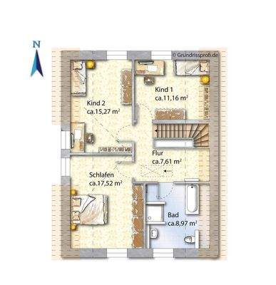 Grundriss Obergeschoss