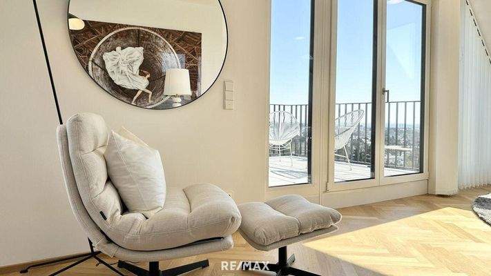 Blick auf die Terrasse