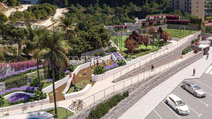 Apartments in a Comprehensive Complex Near the Beach in Benidorm