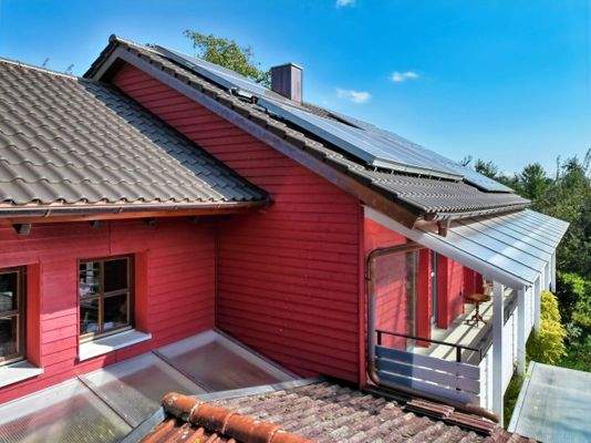 Seitenansicht mit Anbau