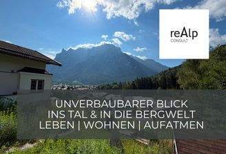 Freier Blick ins Karwendel & ins Tal