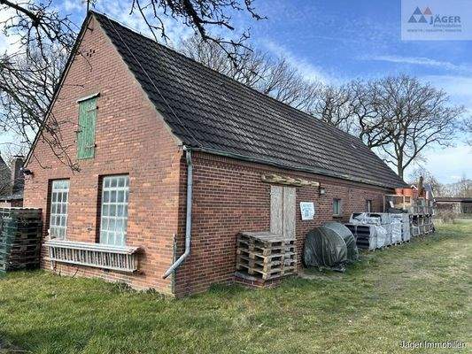 Garagen- und Stallgebäude Rückansicht