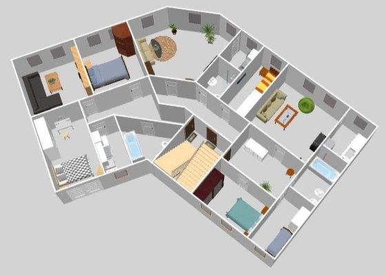 Grundriss eingerichtet Re 79