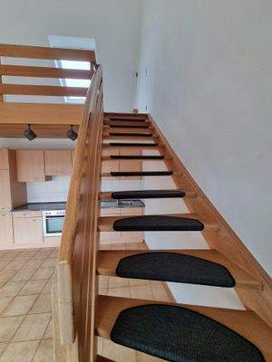 Treppe zur Galerie