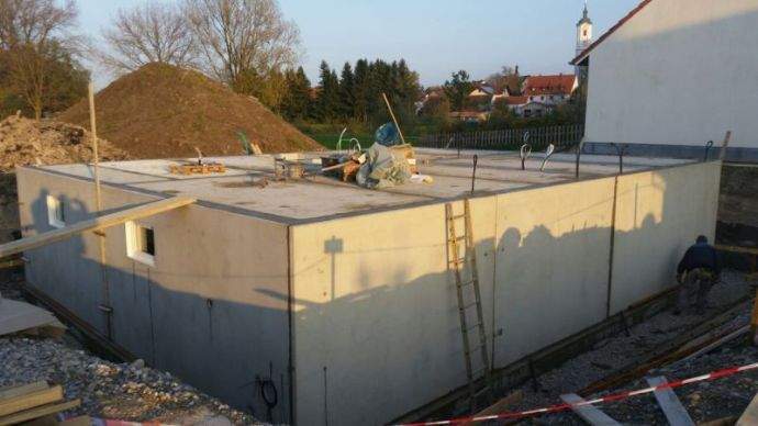 Keller wenn gewünscht aus Fertigelemente