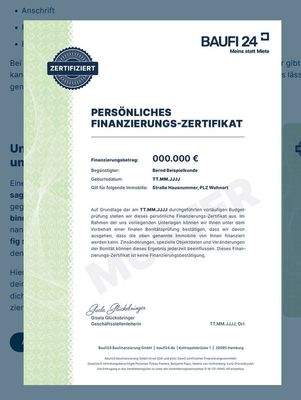 Muster -  Bank - Brief - Danke