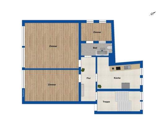 Wohnungen 2.-3. Obergeschoss