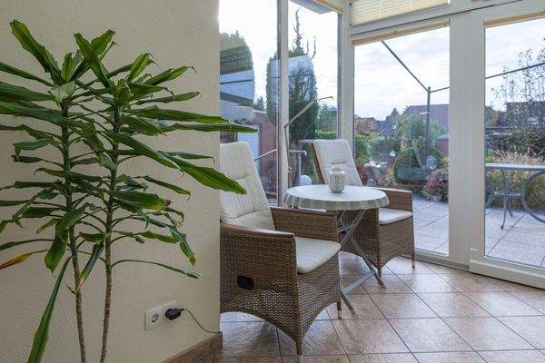 Der Wintergarten mit Fußbodenheizung