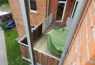 Balkon Blick Schlafzimmer