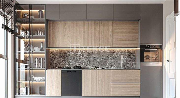 Apartments in a Complex with Pool in Istanbul Pendik