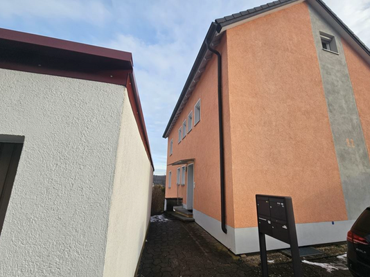 Eingang und Briefkästen