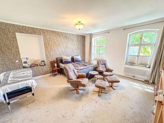 Das Hauptschlafzimmer im OG