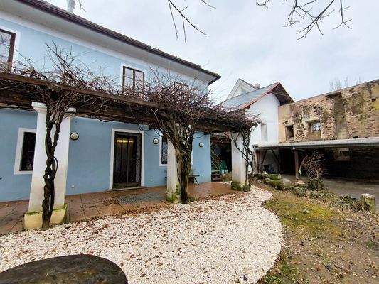 Gastgarten im Winter