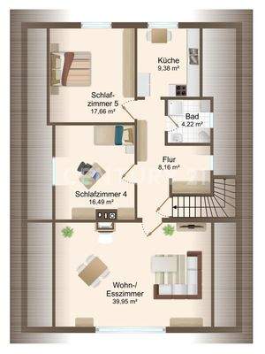 Grundriss Obergeschoss