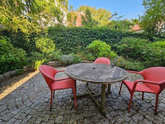 Hier lässt sich der morgendliche Kaffee genießen