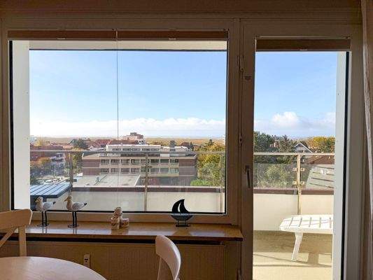 Blick aus der Wohnung