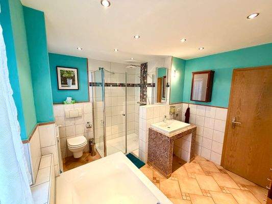 Tageslichtbad mit Dusche und Badewanne HP