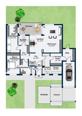 Grundriss Erdgeschoss 